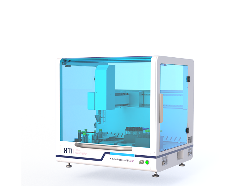 X-TubeProcessor®_Sign von HTI Automation für automatisiertes Tube Handling im Labor